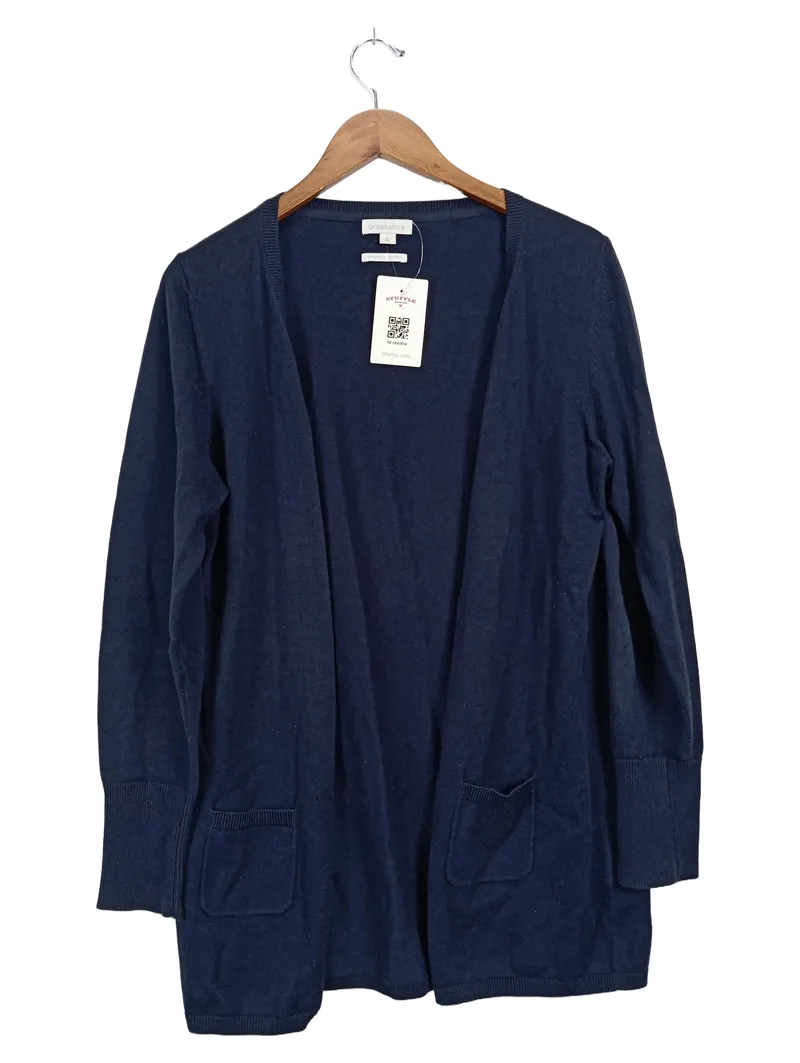 Brookshire Damen Strickjacke Blau Gr. 42/XL Casual Wolle Cardigan 1