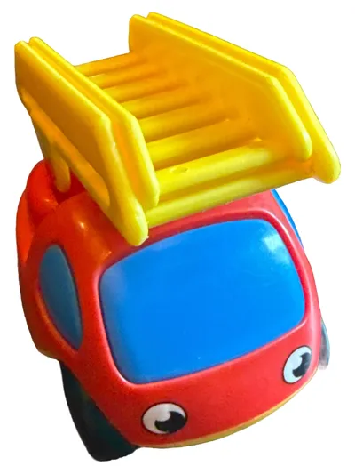 BIG Feuerwehr Spielzeugauto Kunststoff Mehrfarbig 16x9 cm