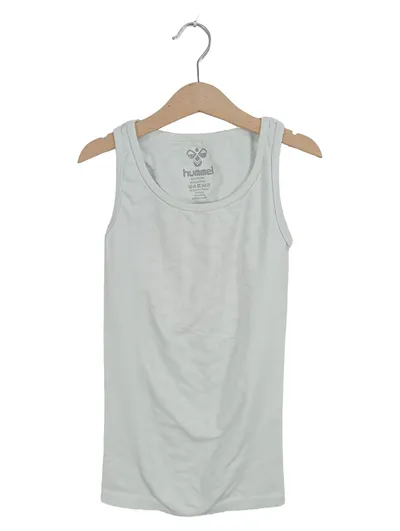 Hummel Kinder Unterhemd Tanktop Sportlich Grün Gr. 10-12 Jahre Polyamid