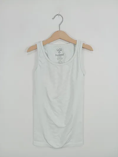 Hummel Kinder Unterhemd Tanktop Sportlich Grün Gr. 10-12 Jahre Polyamid
