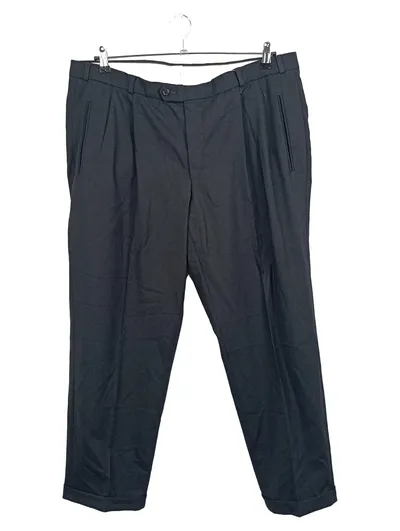 Digel Herren Anzughose Business Grau Gr. 27 Wolle Elegant