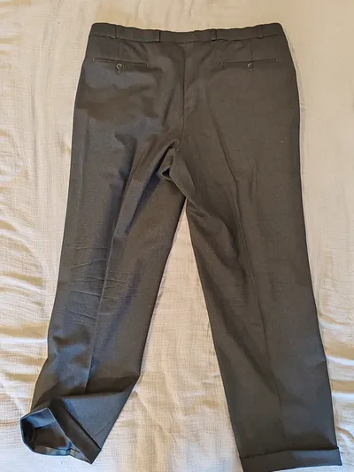 Digel Herren Anzughose Business Grau Gr. 27 Wolle Elegant