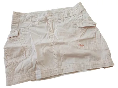 ROXY Cargo Shorts Rosa Gr. 140 Kinder Baumwolle Freizeit Logo Stickerei