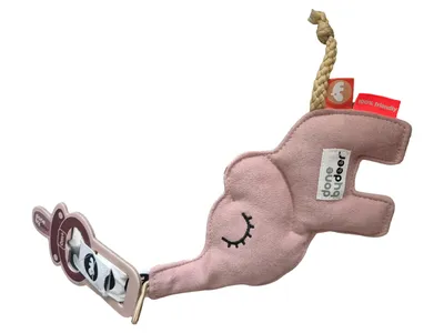 Done by Deer Schmusetuch Elefant Pink Kinder Schnuffeltuch Baby