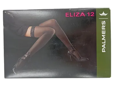 Palmers Eliza 12 Damen halterlose Strümpfe Gr. 38x39 Schwarz Elegant Spitze