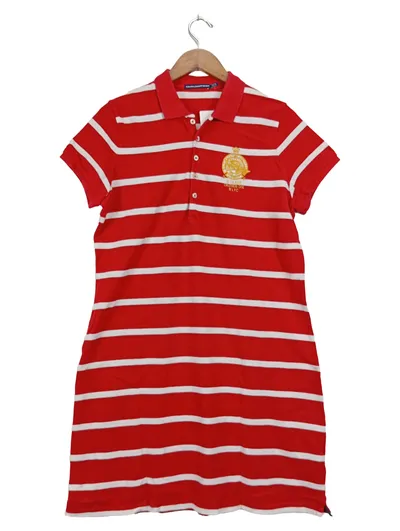 Ralph Lauren Sport Damen Poloshirt Gestreift Rot Weiß Gr. 42/XL