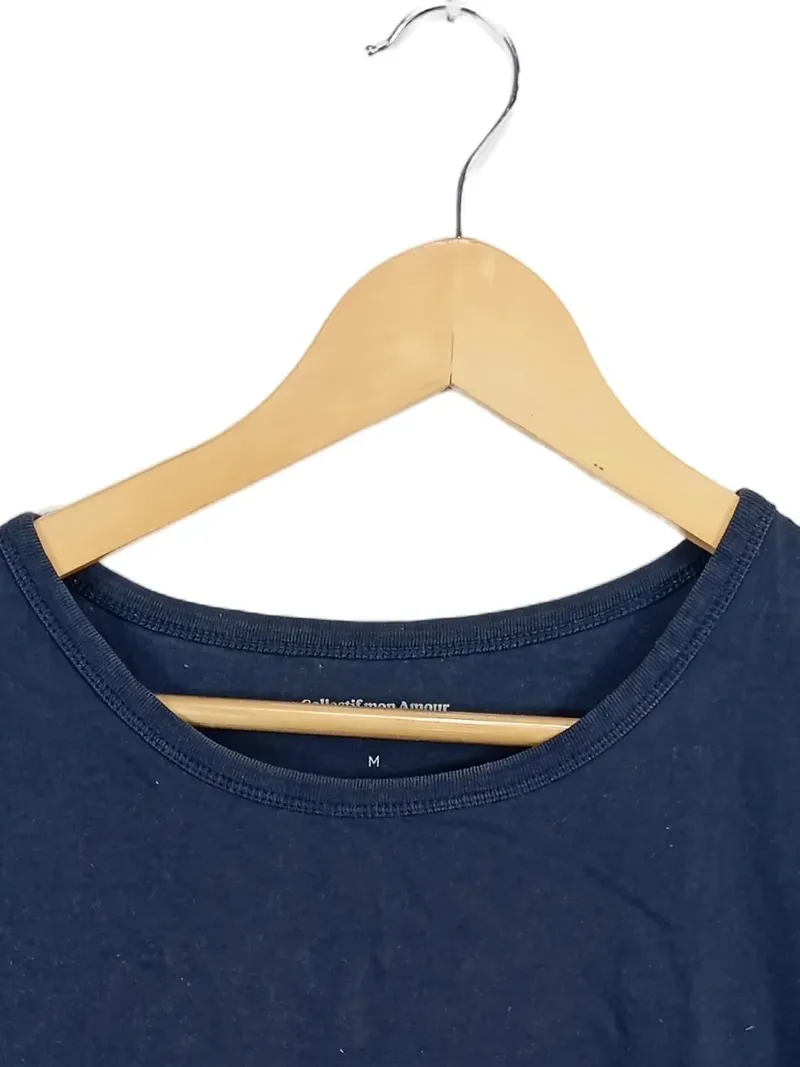 Collectif mon Amour Damen T-Shirt Gr. 38/M Blau Casual Baumwolle 3