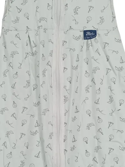 ALVI Baby Schlafsack Gr. 70 Grün Heißluftballons
