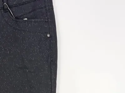 Basler Damen Stoffhose Elegant Schwarz Gr. 44 Glitzer Business Hose