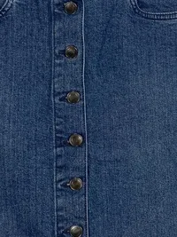 Bexleys Woman Damen Jeansrock Blau Gr. 38 M Casual Knopfleiste Midirock 4
