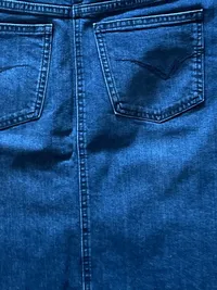 Bexleys Woman Damen Jeansrock Blau Gr. 38 M Casual Knopfleiste Midirock 8