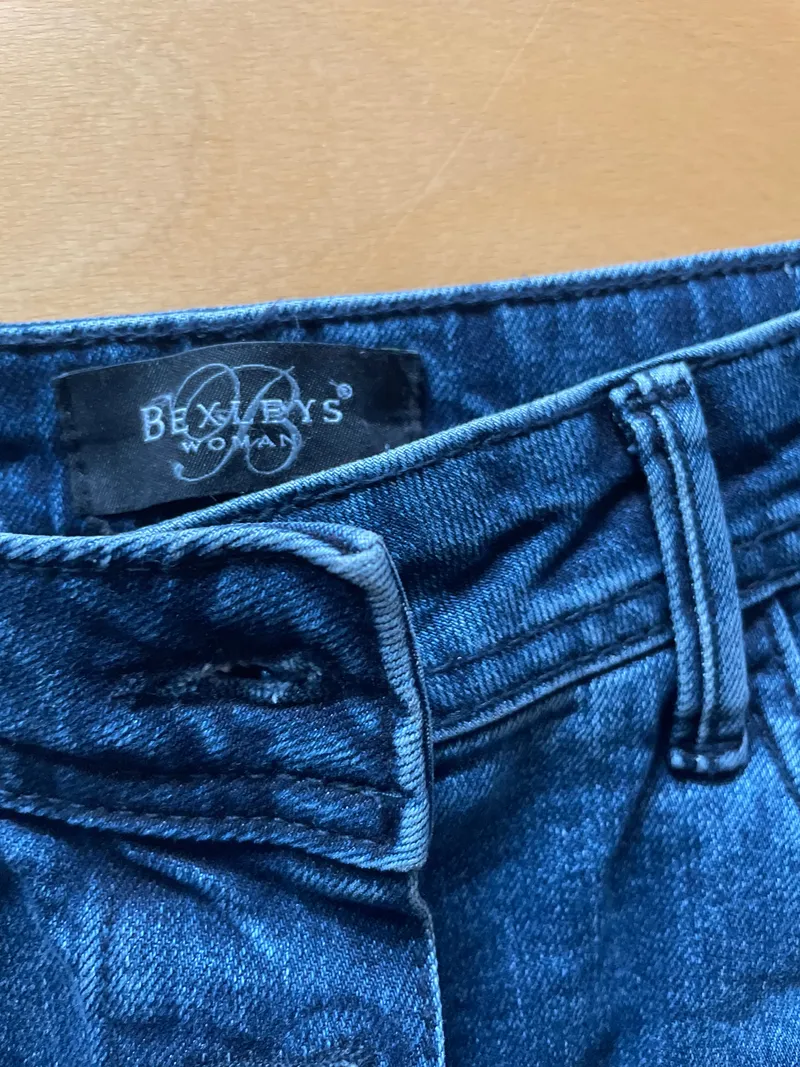 Bexleys Woman Damen Jeansrock Blau Gr. 38 M Casual Knopfleiste Midirock 10
