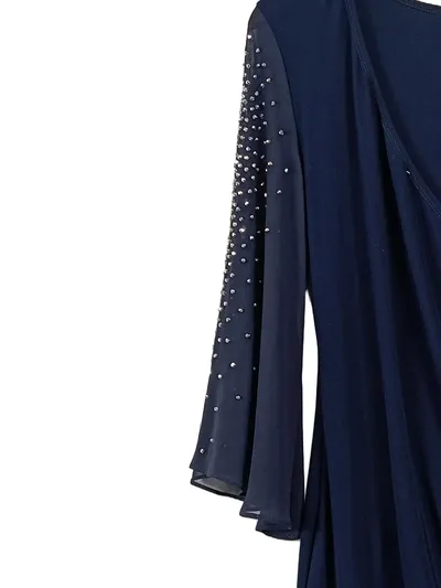 Joseph Ribkoff Damen Festliches Kleid Gr. 40 Blau Elegant mit Strassbesatz