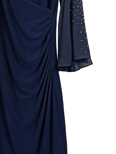 Joseph Ribkoff Damen Festliches Kleid Gr. 40 Blau Elegant mit Strassbesatz