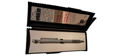 REHAU Kugelschreiber Silber Metall Werkzeug Stift mit Etui Büro