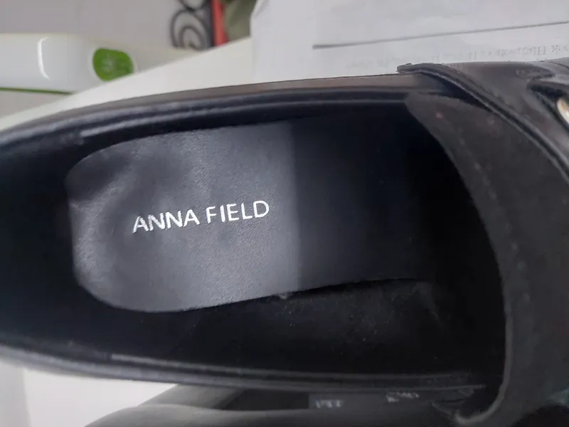 Anna Field Damen Loafer Pumps Schwarz Gr. 39 Blockabsatz Elegant Business 3