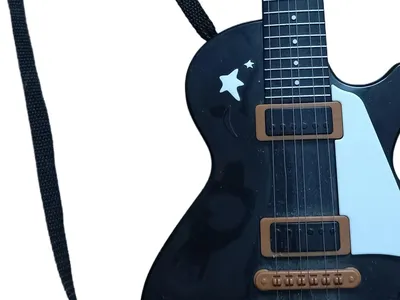 Simba Kindergitarre Schwarz Kunststoff Spielzeug Musikinstrument