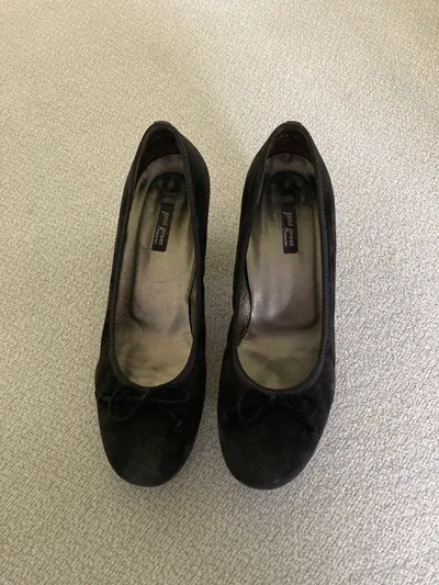 Paul Green Damen Ballerinas Gr. 40 Schwarz Klassisch Schleife