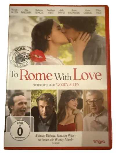 To Rome With Love DVD Woody Allen Romcom Penélope Cruz Alec Baldwin