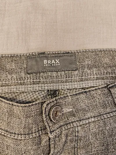 BRAX Herren Jeans Regular Fit Grau Gr. 52 Casual