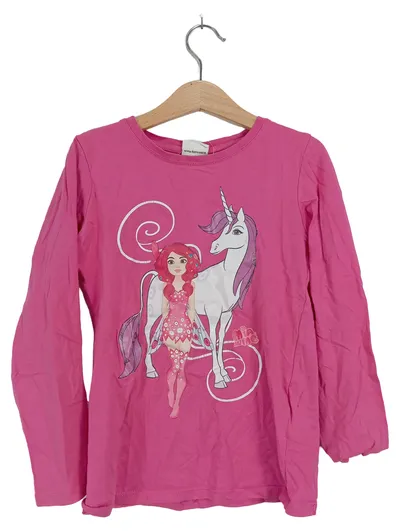 Mia and Me Mädchen Langarmshirt Pink Gr. 134 Einhorn