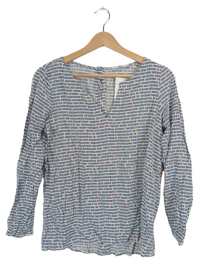EDC by Esprit Damen Bluse Gr. S Mehrfarbig Grafisch Langarm Viskose