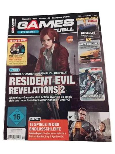 Games Aktuell 11.2014 Resident Evil Revelations 2 Test Magazin DVD