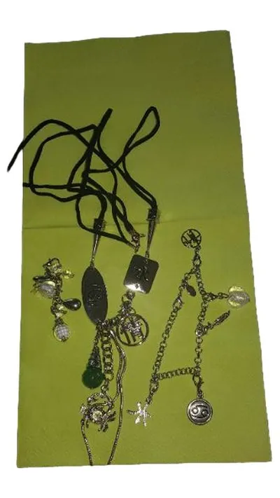 FIRETTI Damen Schmuckset Sternzeichen Krebs Silber Kette Armband Anhänger