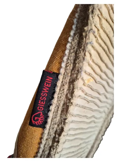 Giesswein Damen Hausschuhe Gr. 39 Orange Textil Slip-On Bequem Alltag
