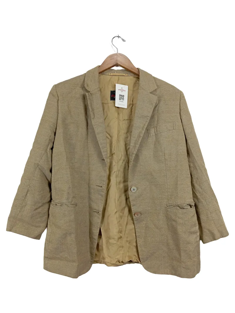 d'Avenza Sakko Damen Gr. 44 Beige Business Blazer Meliert 1