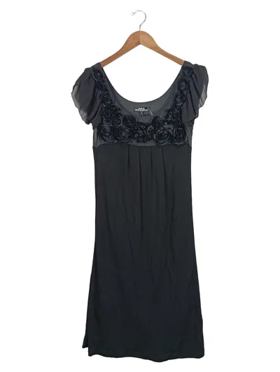 Ana Alcazar Kleid Damen Gr. 34/XS Schwarz Festlich Rosen Elegant