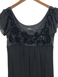 Ana Alcazar Kleid Damen Gr. 34/XS Schwarz Festlich Rosen Elegant 2