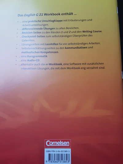 Cornelsen English G 21 Workbook Übungsheft Englisch mit Audio-CD