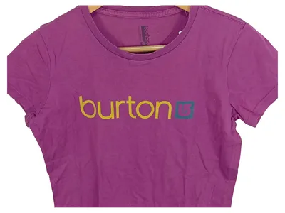 Burton Damen T-Shirt Gr. 36/S Pink Casual Logo-Print