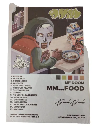 MF DOOM MM...FOOD Album Poster 30x45 cm Hip Hop Rap Wandbild Deko