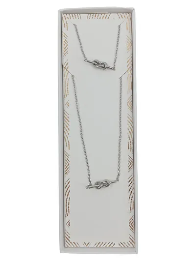 PURELEI Schmuckset Damen Kette Silber Minimalistisch