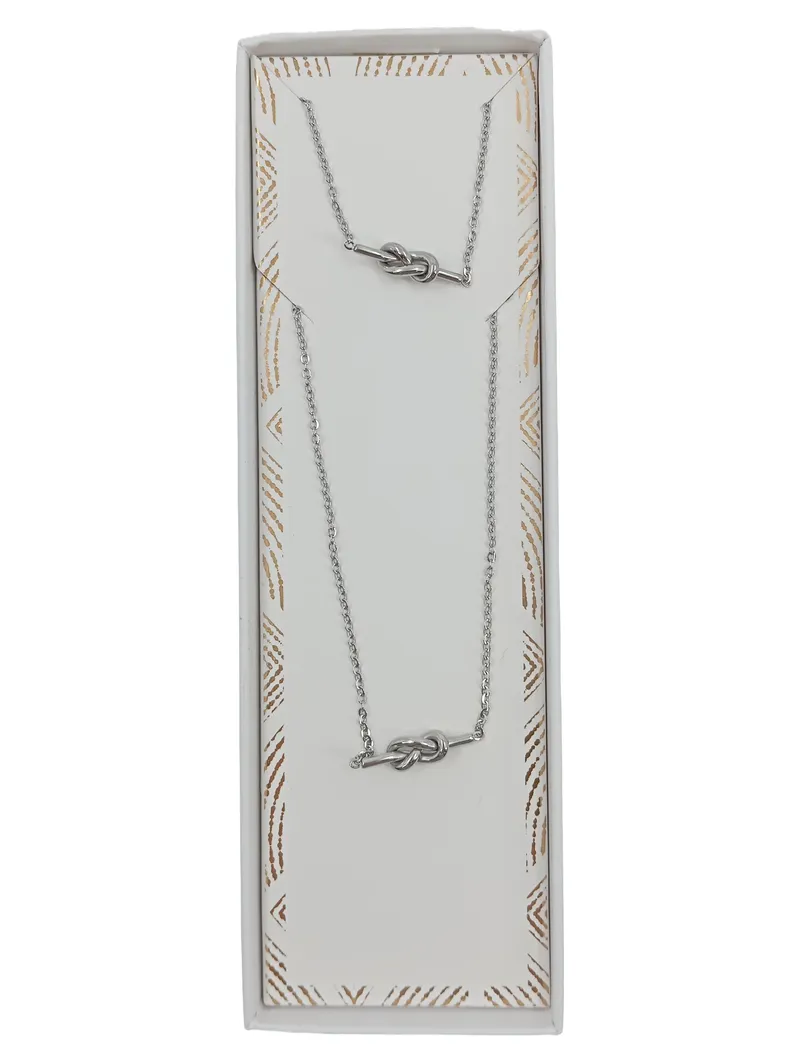 PURELEI Schmuckset Damen Kette Silber Minimalistisch 1
