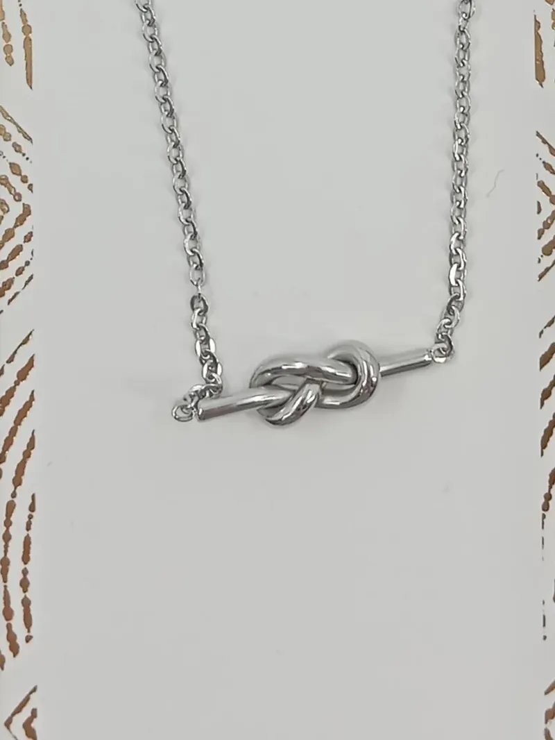PURELEI Schmuckset Damen Kette Silber Minimalistisch 4