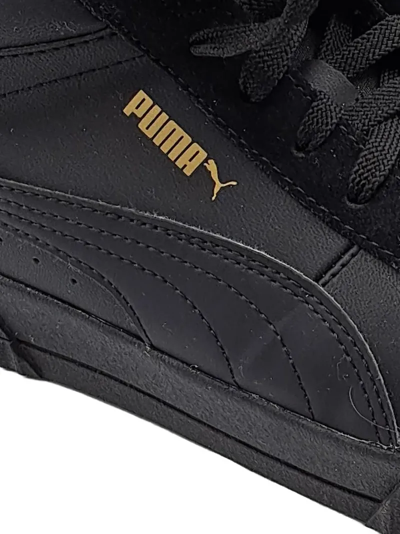Puma Carina Mid Damen Sneaker High Streetwear Fellbesatz Schwarz Gr. 39 2