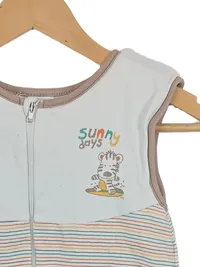 Beauty Baby Baby Schlafsack Gr. 90/92 gestreift Tiermotiv Zebra Mehrfarbig 2