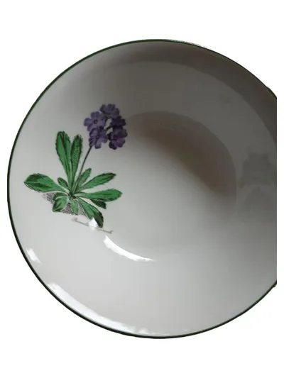 Seltmann Weiden Dekoschale Porzellan Blumenmuster Weiß 20cm Klassisch