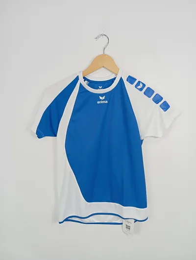 ERIMA Sport Shirt Kinder Gr. 164 Blau Weiß Polyester