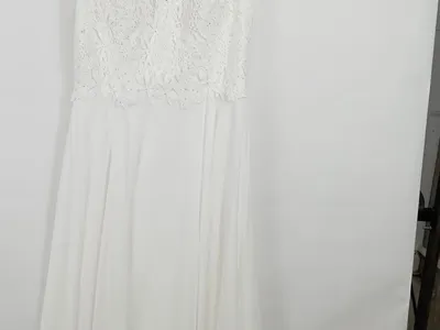 MAGIC BRIDE Brautkleid Damen Gr. 46 Weiß Spitze A-Linie Elegant