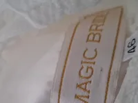 MAGIC BRIDE Brautkleid Damen Gr. 46 Weiß Spitze A-Linie Elegant 5