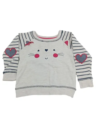 YOUNG DIMENSION Kinder Pullover Katze Gr. 86 Mehrfarbig Casual