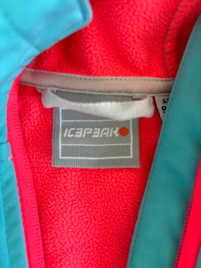 Icepeak Kinder Softshelljacke Mädchen Gr. 140 Türkis Kapuze Outdoor Sport
