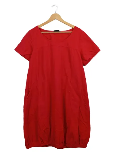 Zizzi Damen Freizeitkleid Rot Gr. M Casual Baumwolle