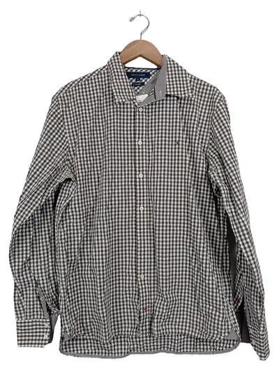Tommy Hilfiger kariertes Hemd Herren Gr. 40/L Casual Mehrfarbig