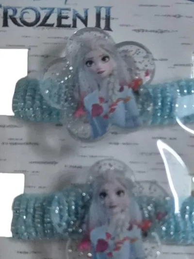 Disney Frozen II Haarschmuck Set Mädchen Elsa Anna 4x Haargummis Glitzer