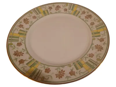 Krautheim Selb Bavaria Essteller Blumenmuster Goldrand 20cm Porzellan